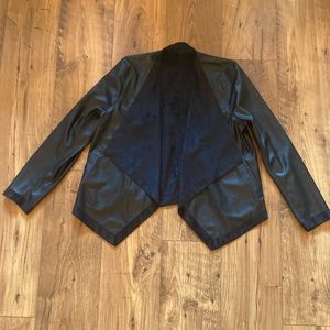 Teaggan black leather/suede jacket